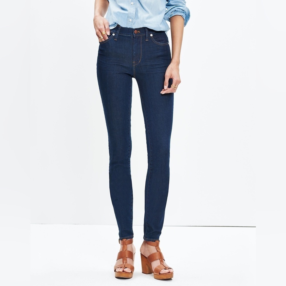 Madewell High Riser Skinny Davis Wash Sz 26